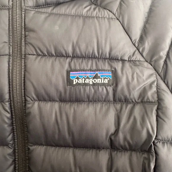 Patagonia Black Hooded Puffer Down Jacket - Picture 5 of 8